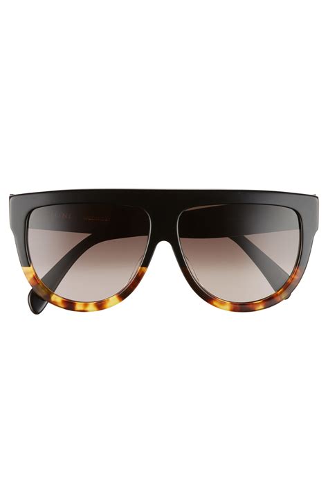 celine havana sunglasses dupe|celine 60mm flat top sunglasses.